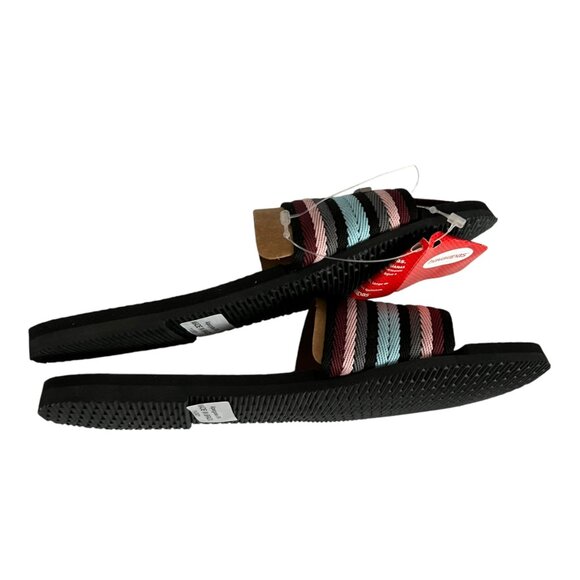 Havaianas Sandals You Malta Mix Sandals Black multi womens 7/8 slide flat woven - Picture 7 of 10
